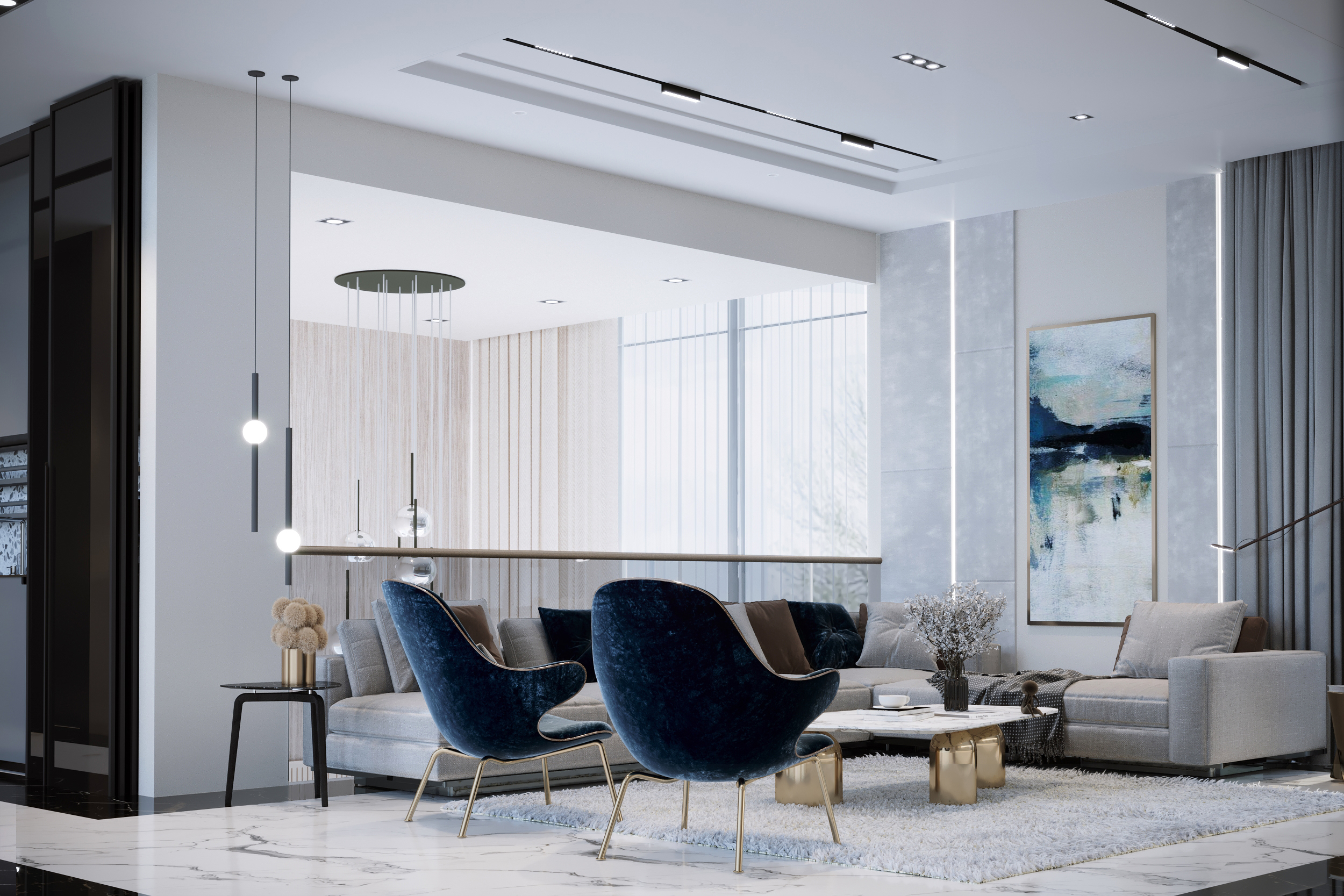 一楼·厅丨阿联酋丨ORTHO DESIGNS STUDIO-4