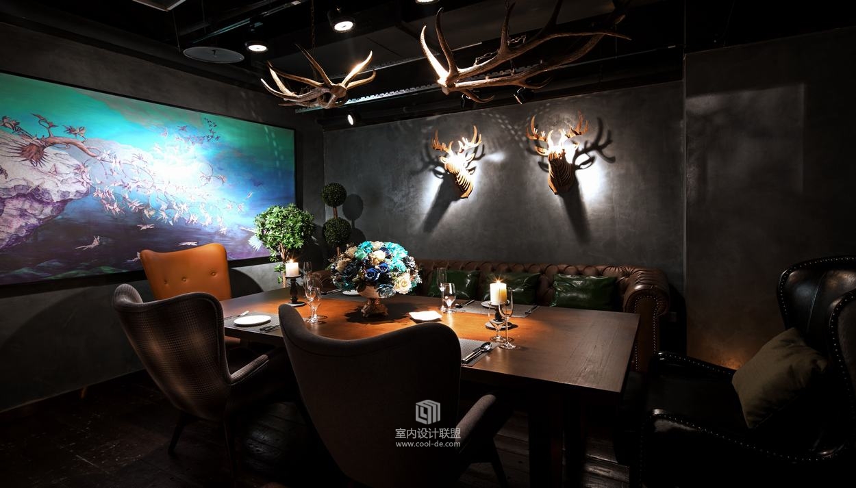 艾唯室内设计--重庆市ST.MOTi西餐厅餐饮空间-3