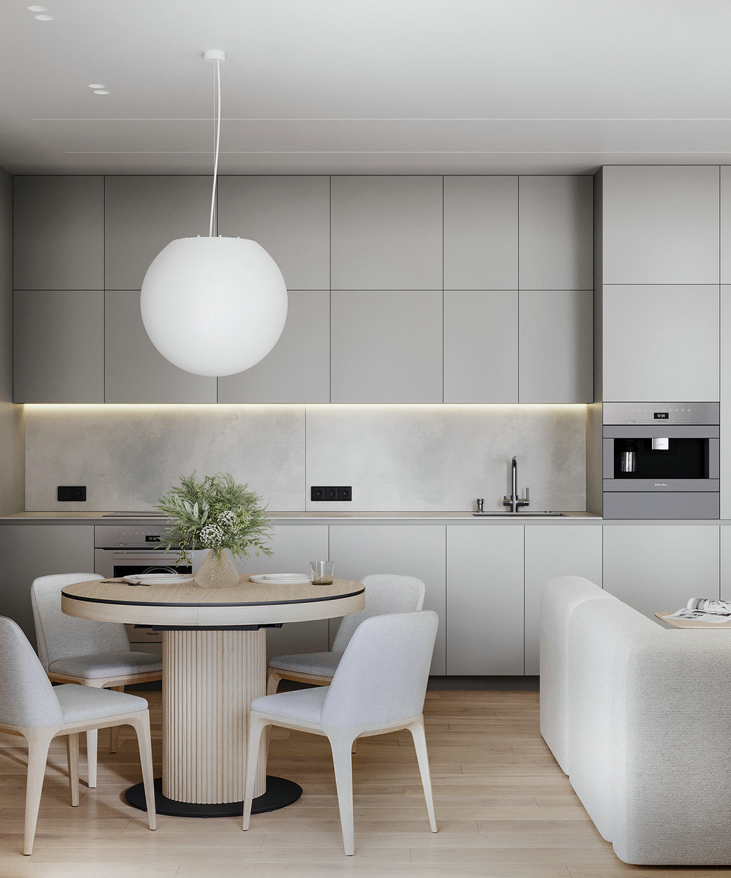 95㎡简约风公寓设计-5