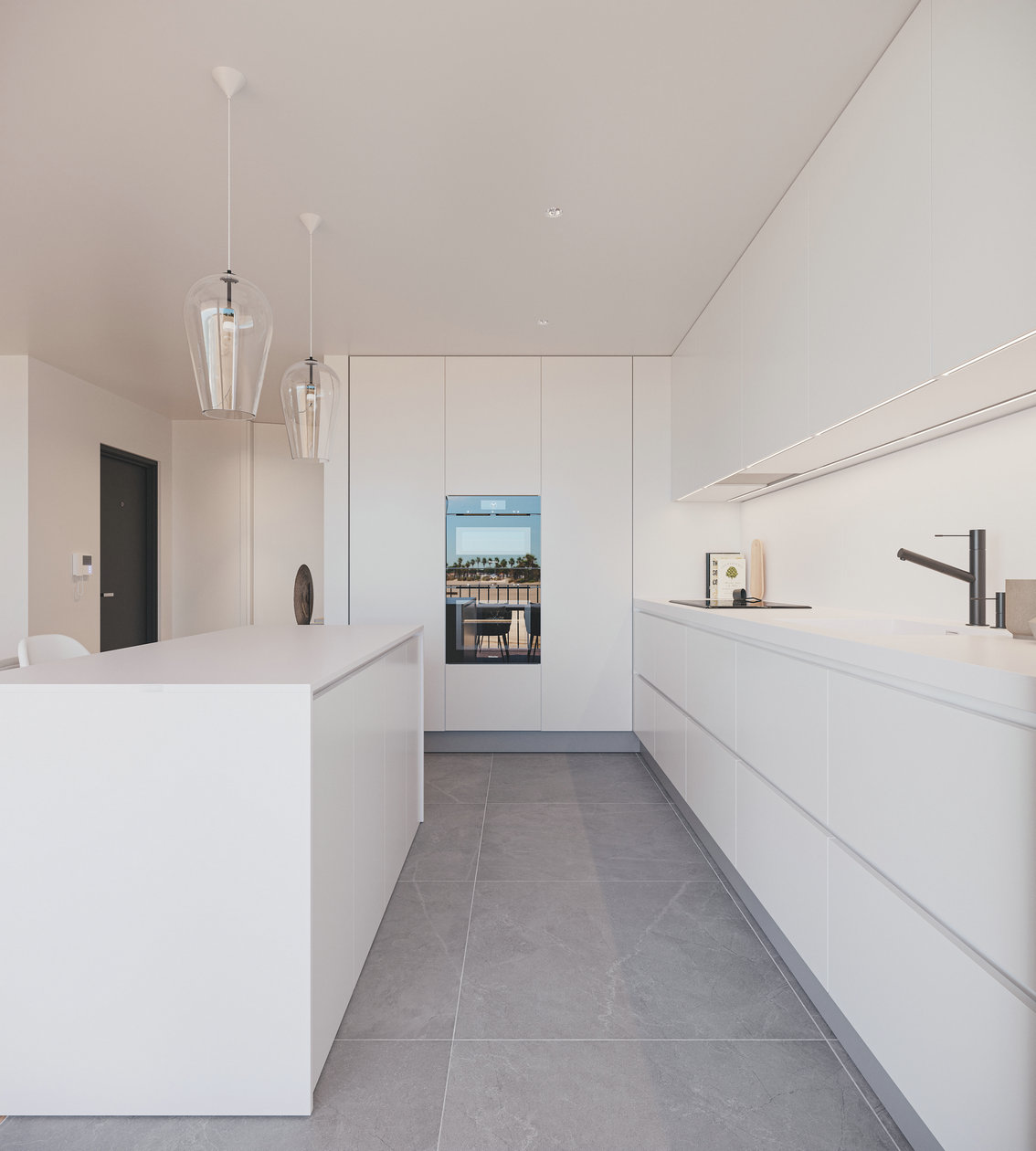 奶油色系小空间公寓设计-6