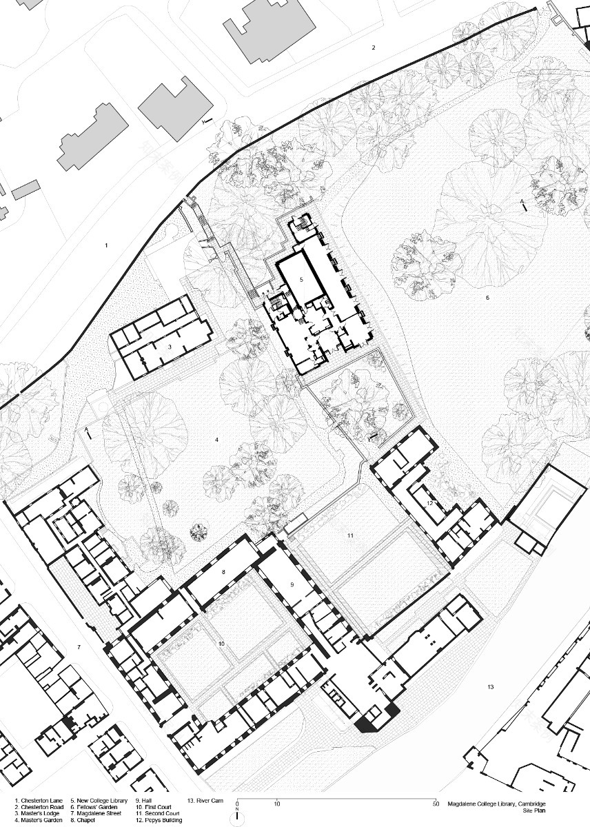 剑桥大学麦格达伦学院图书馆新楼丨英国剑桥丨Níall McLaughlin Architects-51