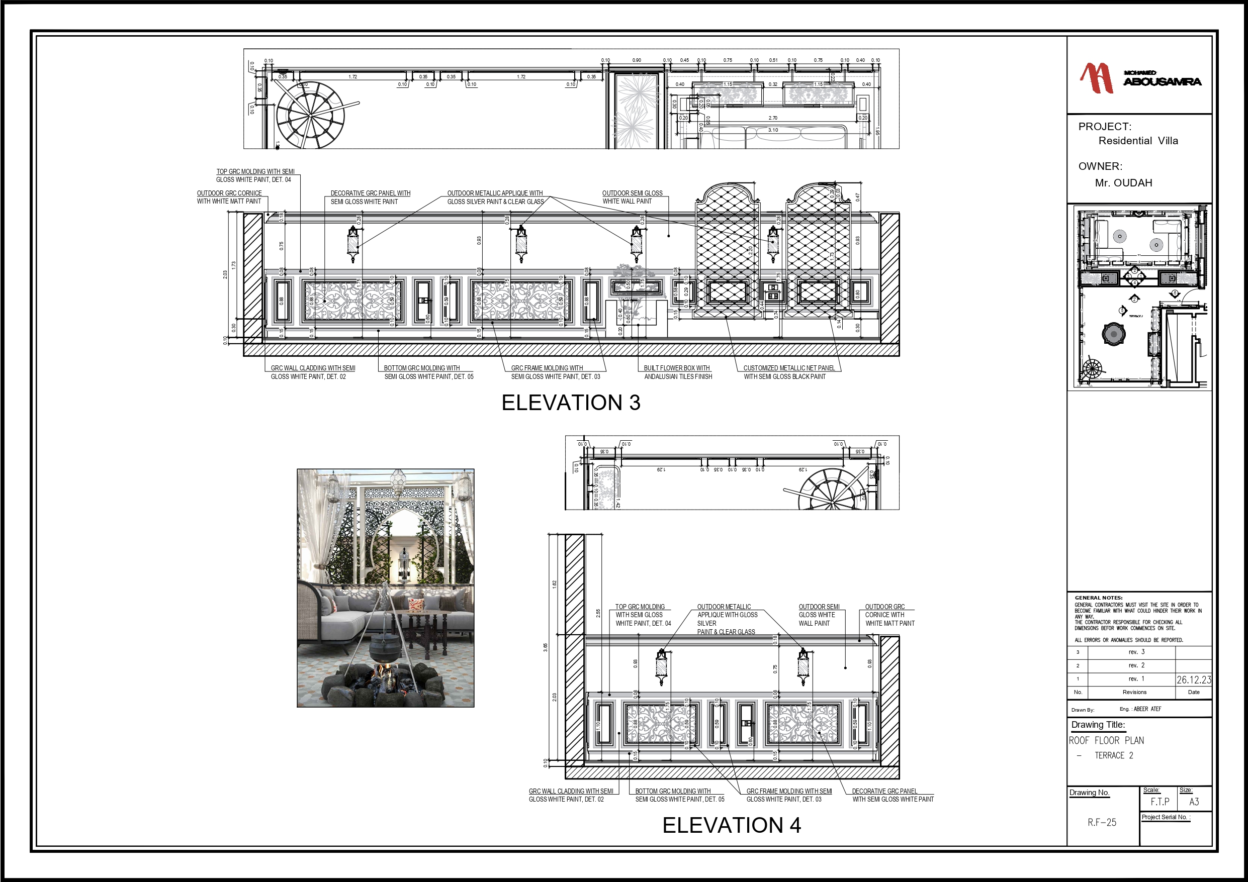 PRIVATE VILLA IN KSA, ROOF FLOOR-13