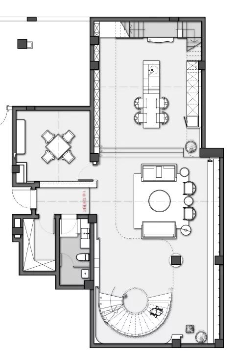 阿尔托式“建筑漫步”——无锡溪隐府地下室改造-6
