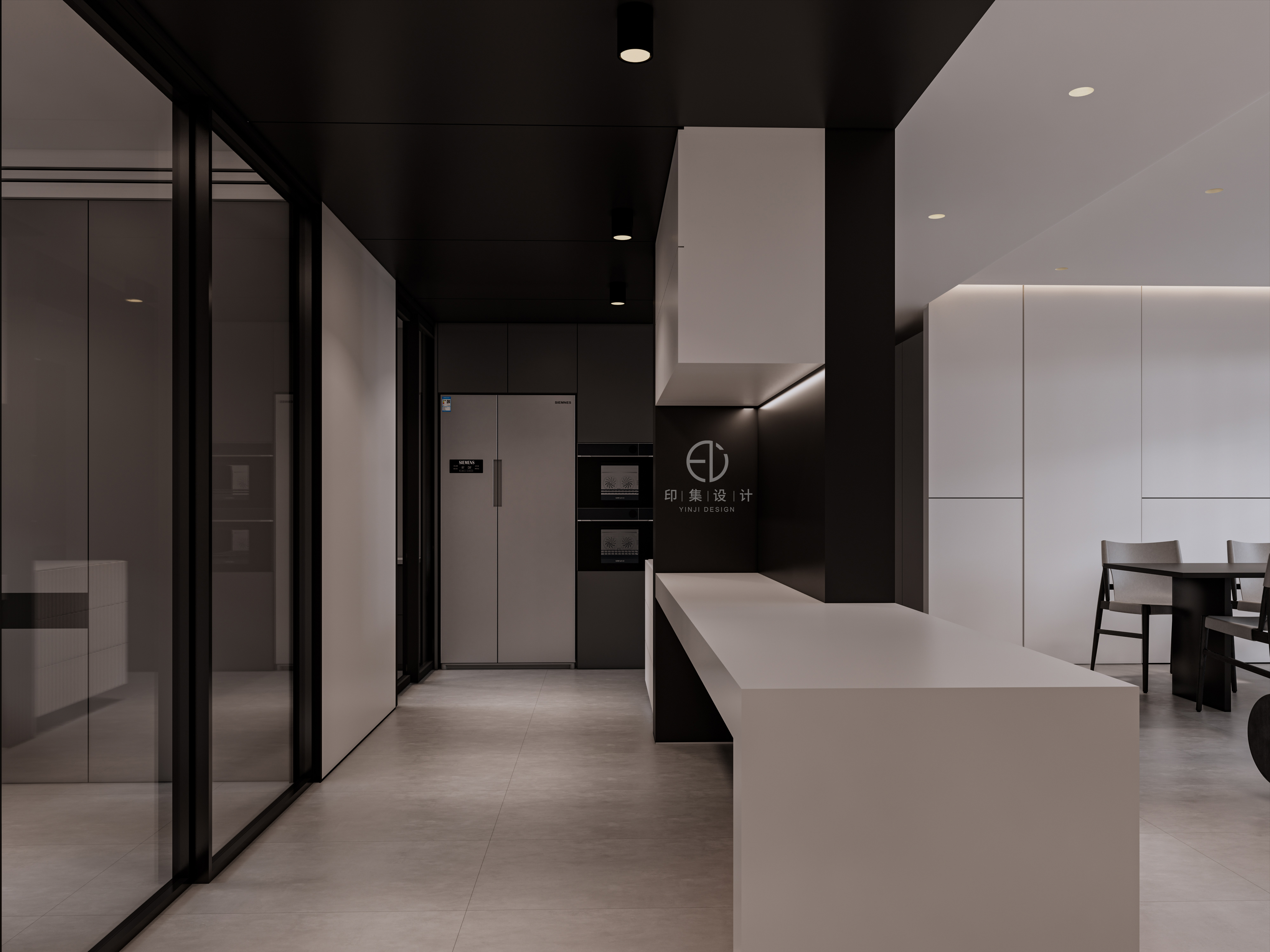 160㎡ 极简黑白灰，凡而不俗，构筑自由-10