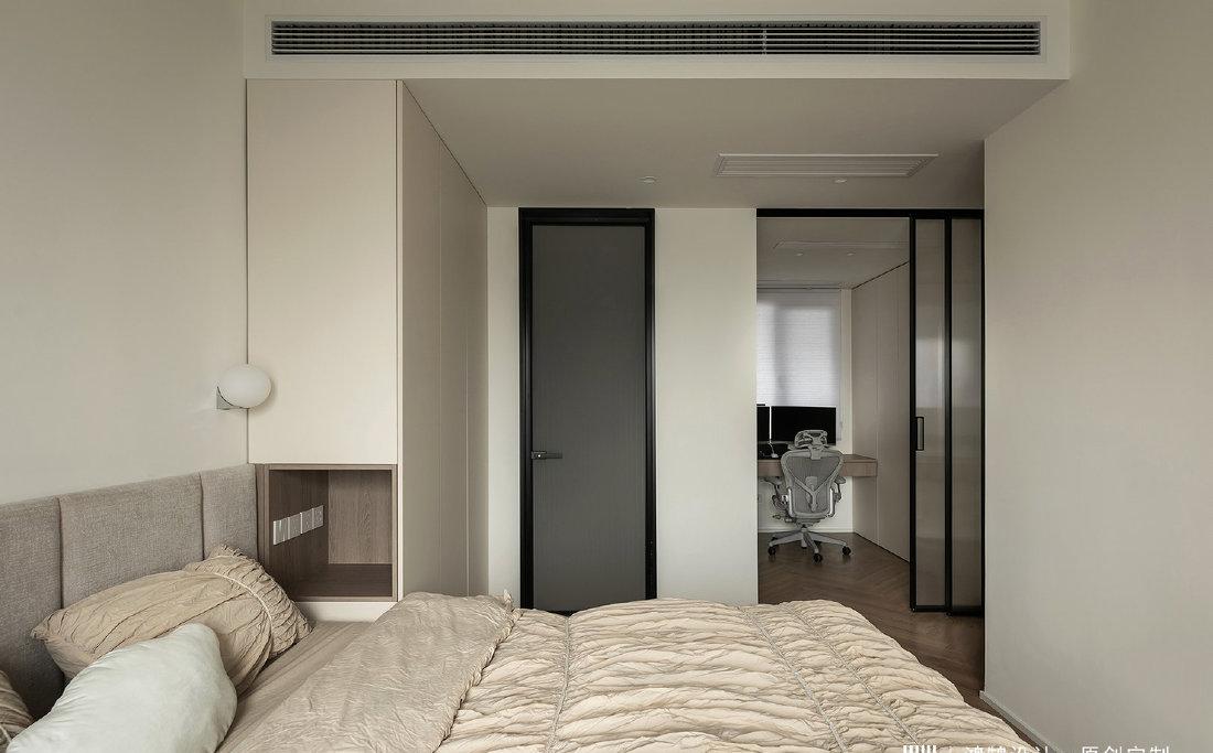 奶油现代风温馨小户型设计-33