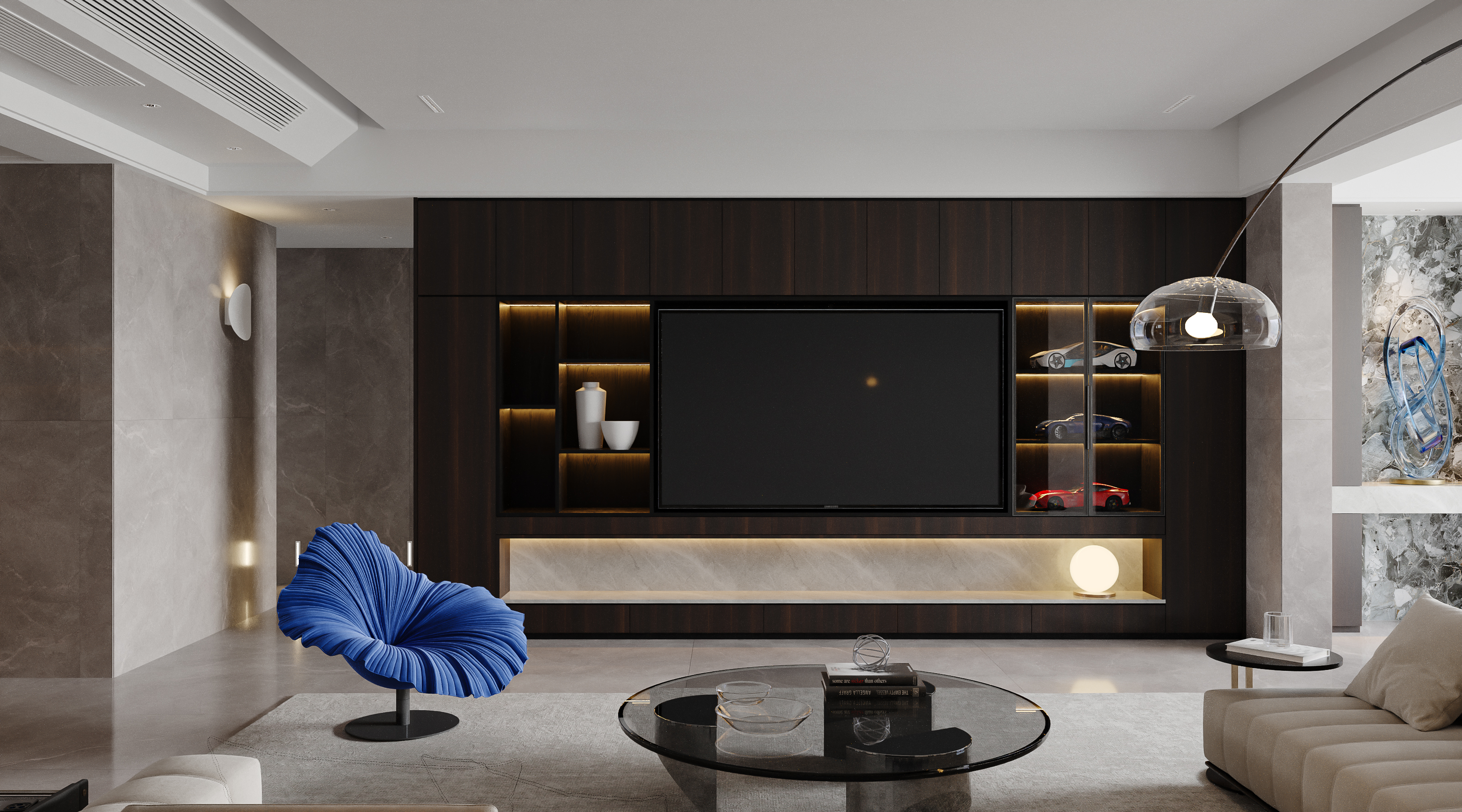 水岸花城现代极简住宅-2