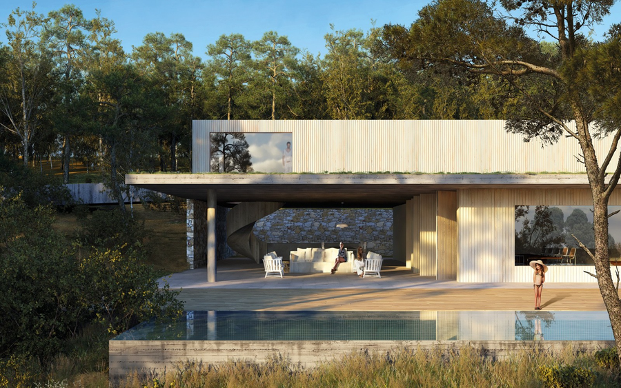 18 位建筑大师的伊维萨岛私人别墅设计,自然融入奢华-148