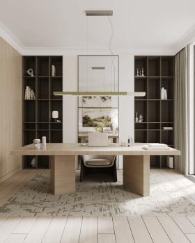 Modern Japandi Home Office | Calm & Minimal Elegance