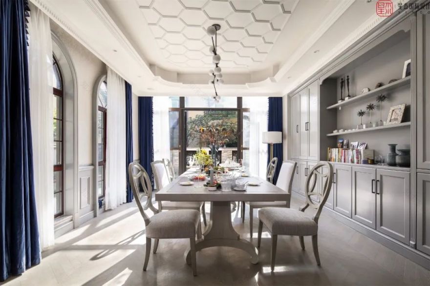 实景力作 | 350㎡新古典独栋别墅 明亮开阔的墅居空间-48