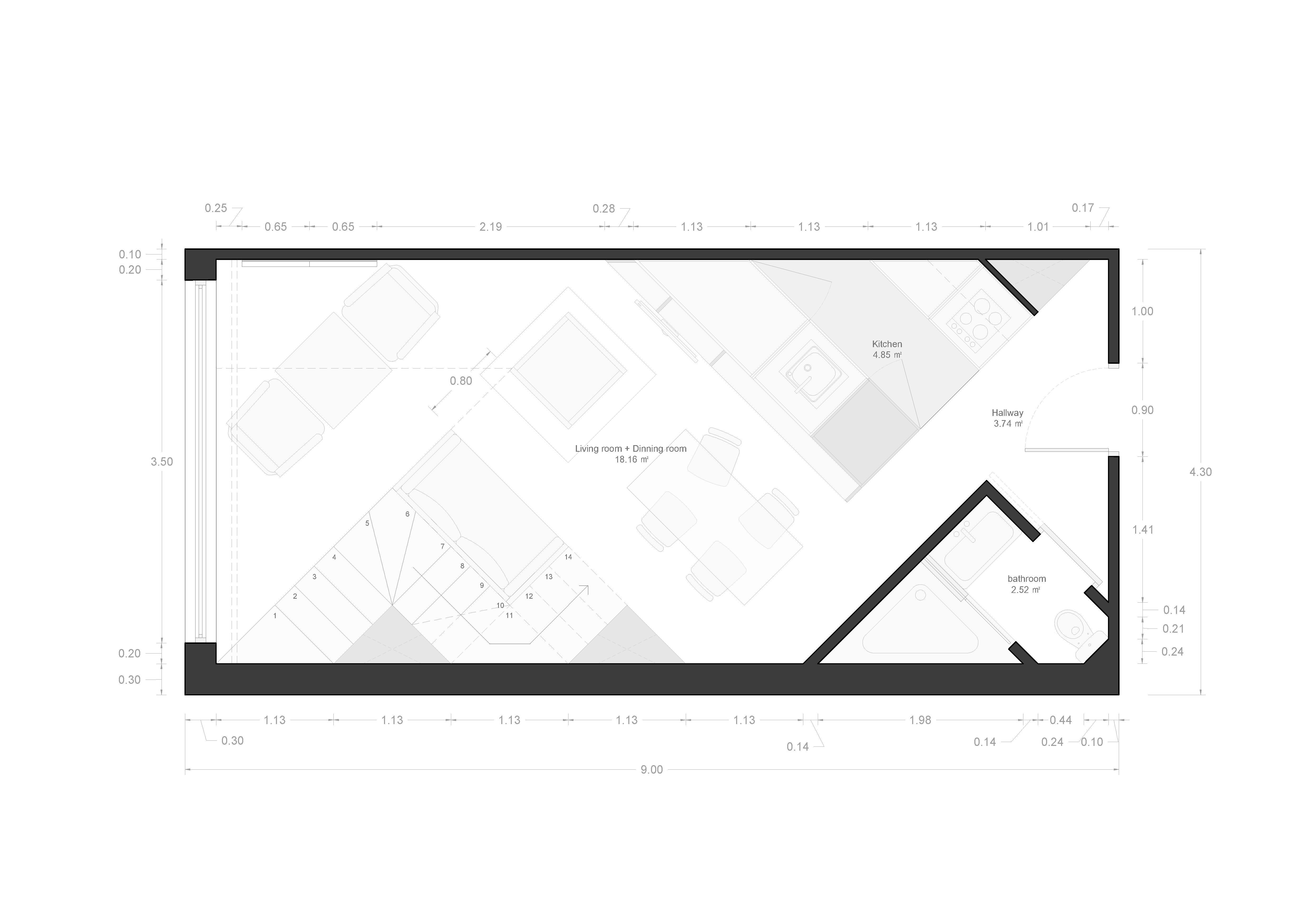公寓楼(注:Casa bloc可能是不太常见的组合,casa在西班牙语等语言中有房子、家的意思,bloc可能指block,组合起来可理解为公寓楼这种建筑形式,但需结合具体语境判断 ) 丨Yizhe Zhu,Ana Ramos-13