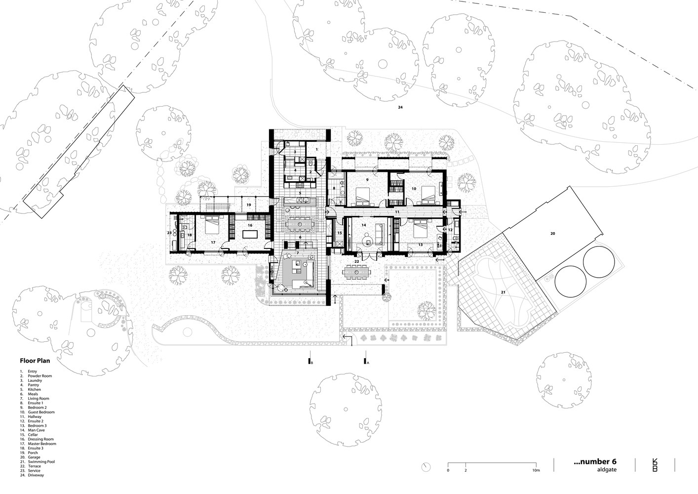 澳大利亚黑色系住宅设计-15