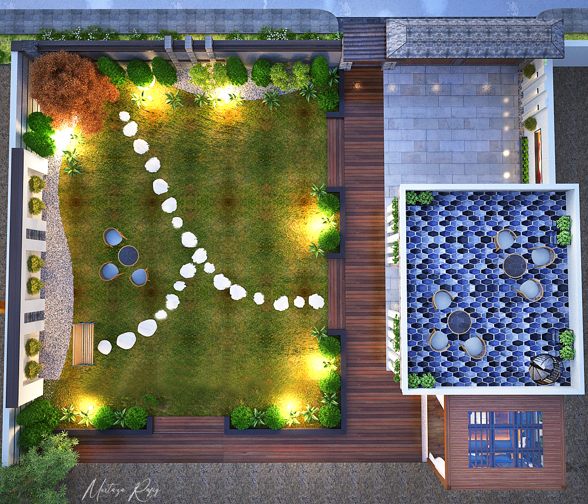 Lawn & Sitting Area-5