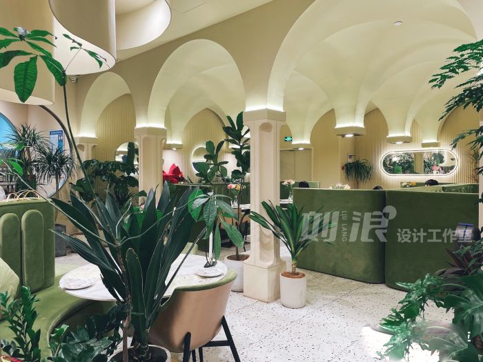 网红餐厅设计 西餐厅 花园餐厅 餐饮设计公司 商业设计-10