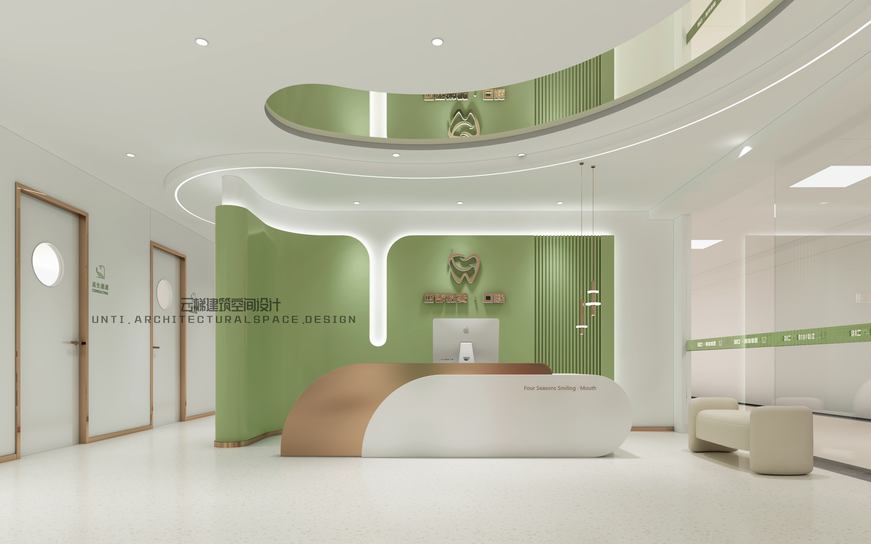 四季微笑口腔丨中国广州丨云梯建筑空间设计-14