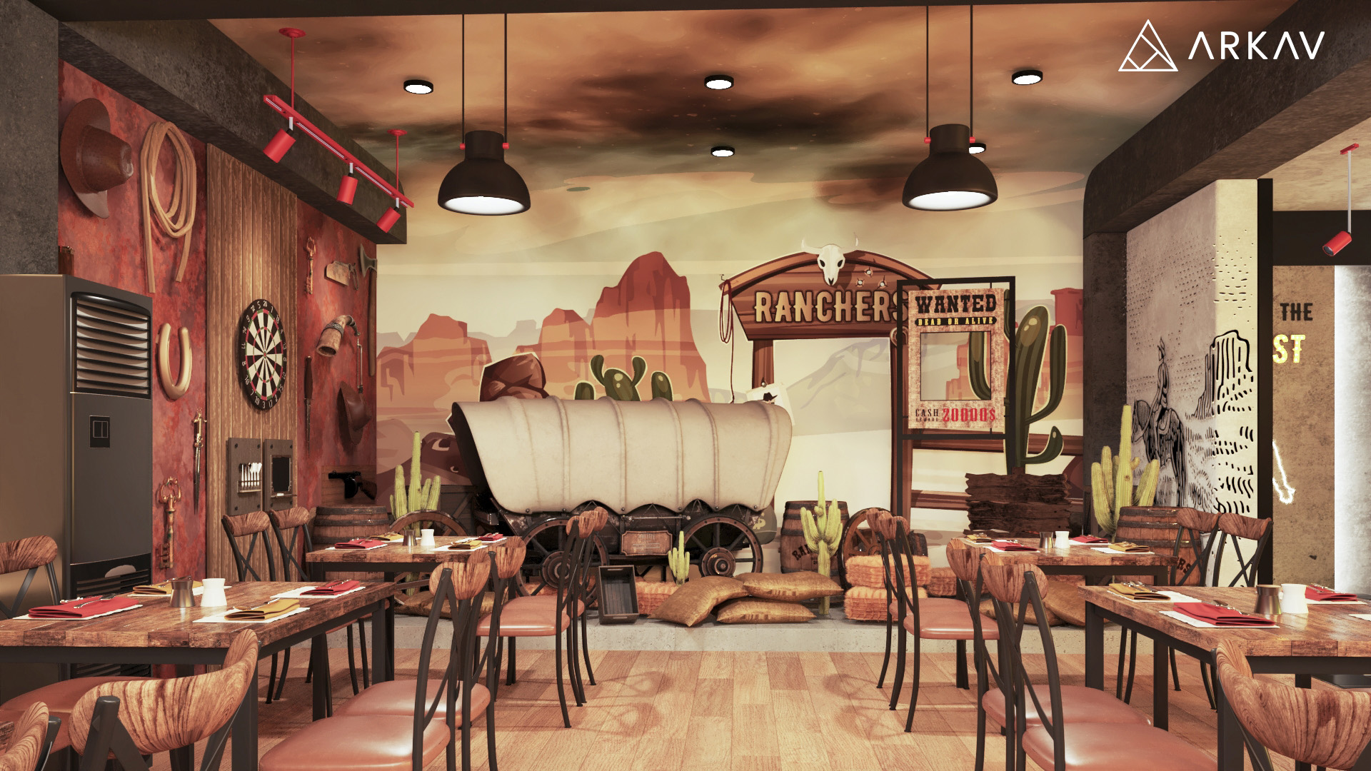 Wild West Theme Fast Food Restaurant - Sialkot Branch-11