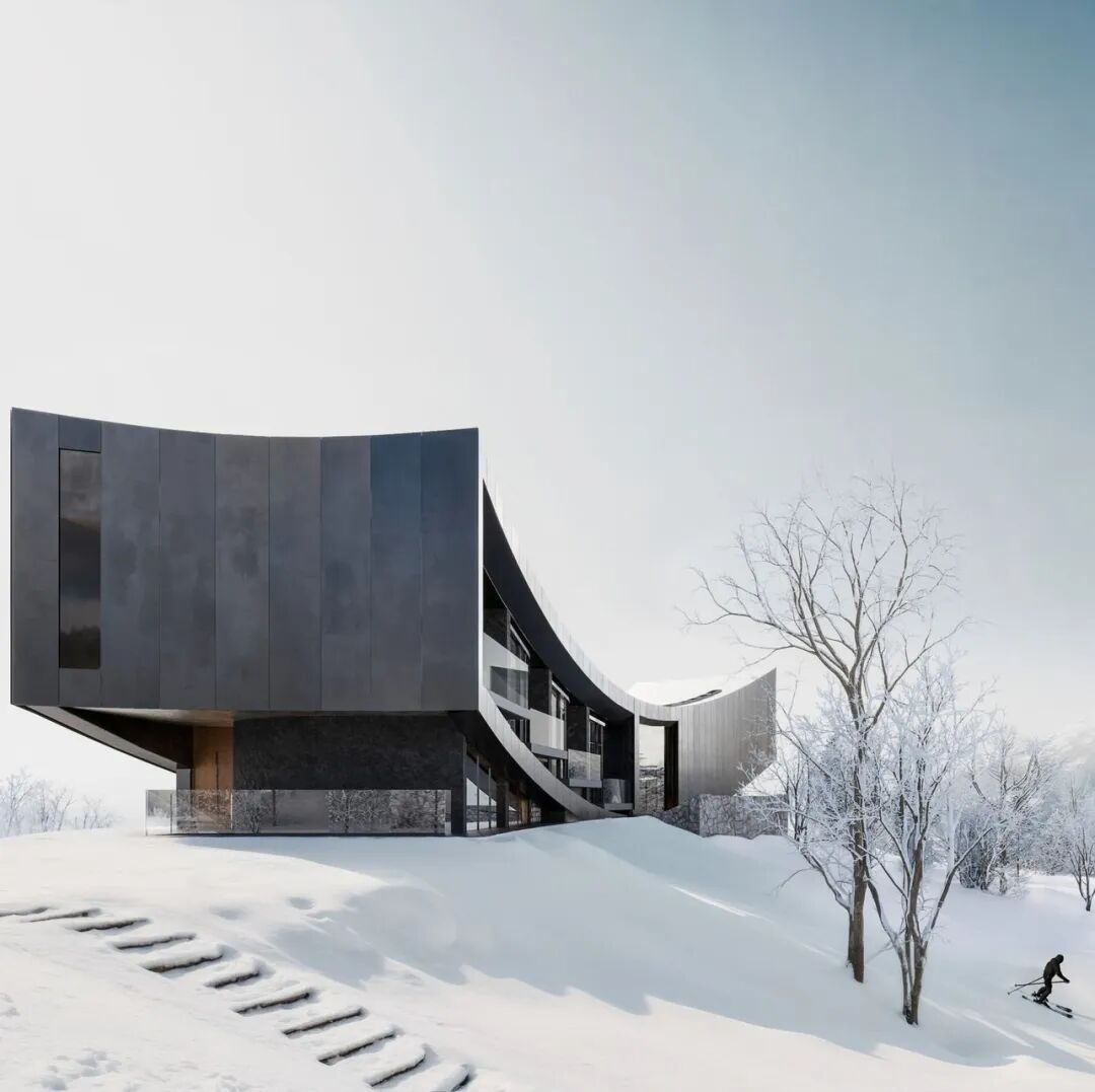 北海道之巅，与雪山共舞：这栋滑雪别墅重新定义了山居美学-17