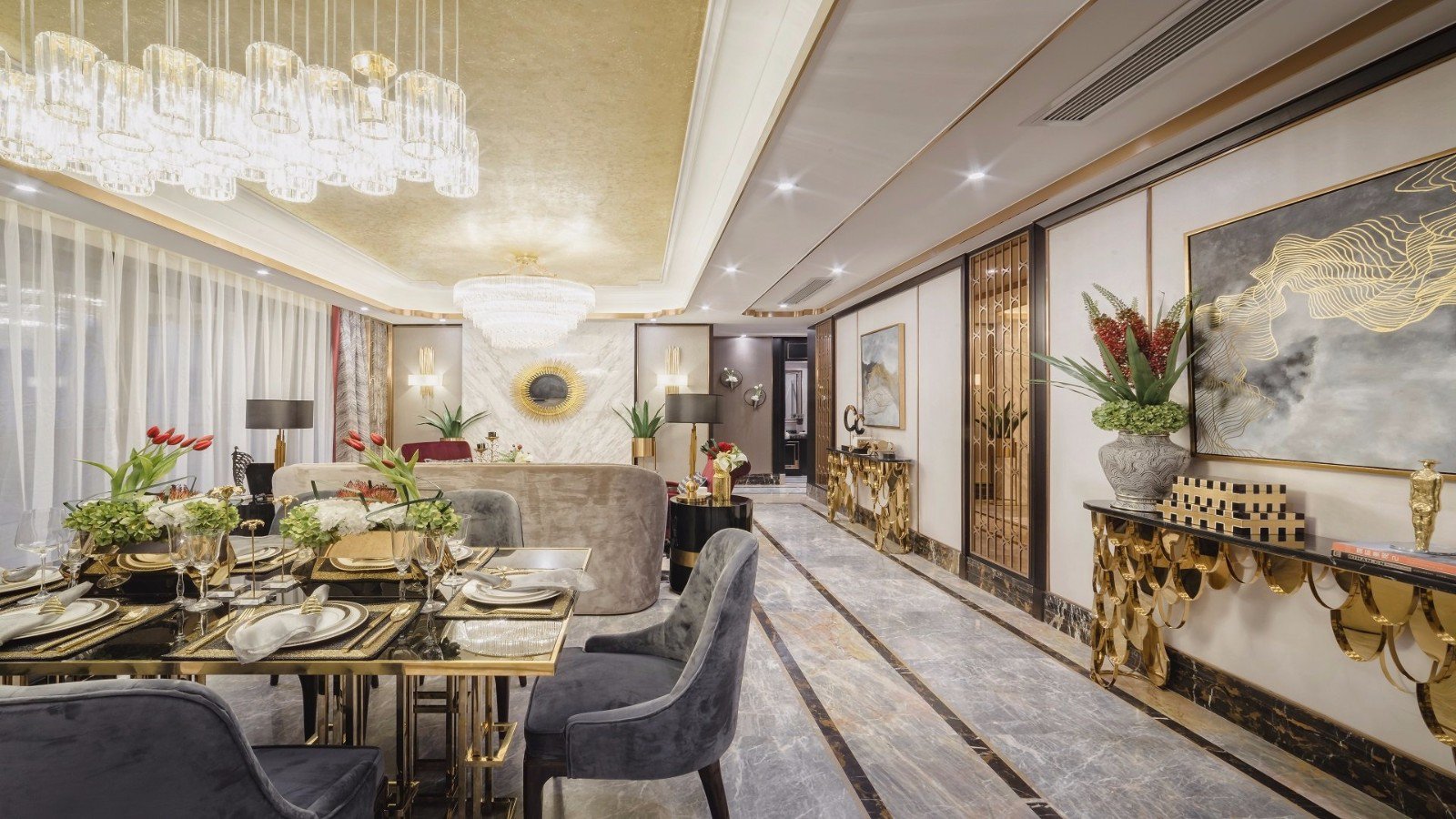 成都融创观玺台高层样板间E 2户型  于计设计-0