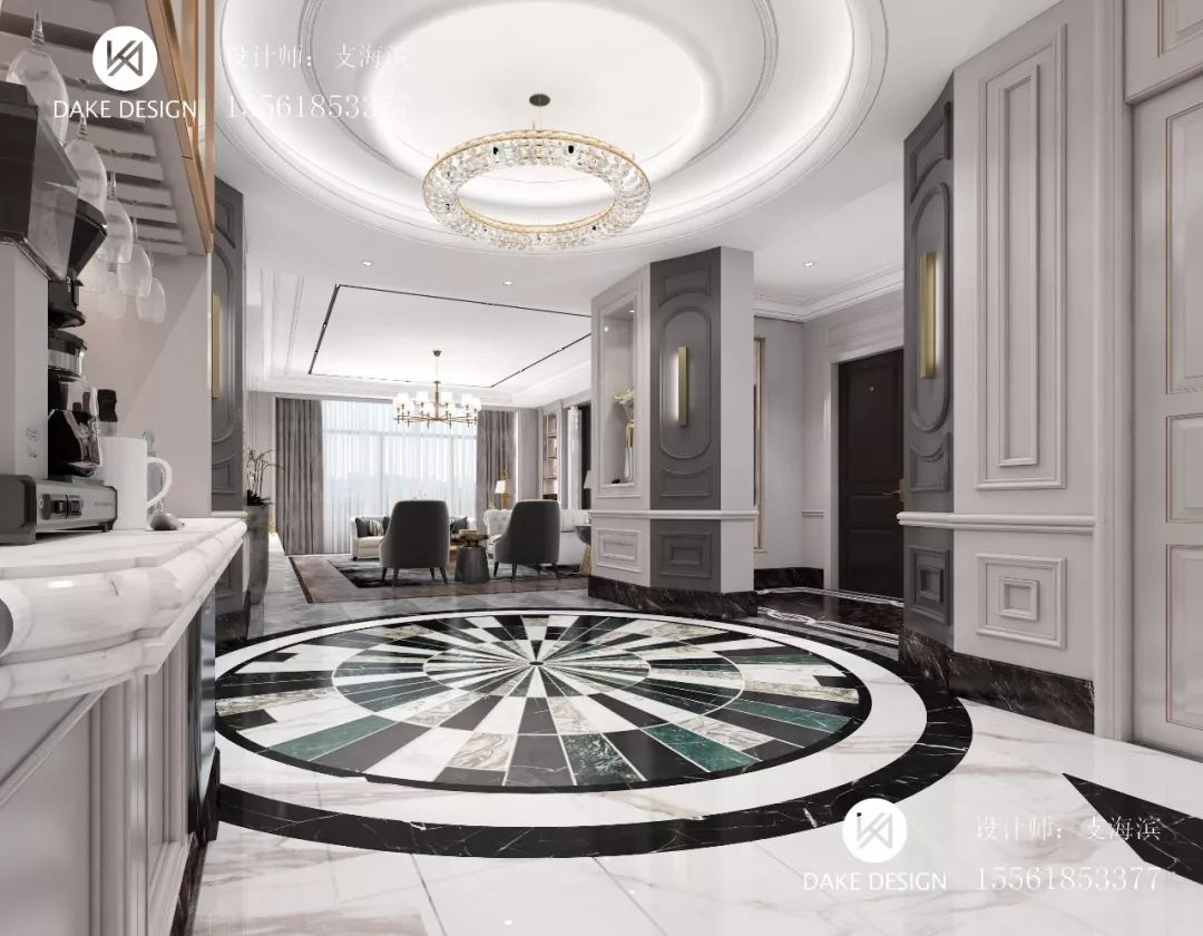 辰能楼王案例 | 支海滨打造 267㎡美式新古典质感生活-35