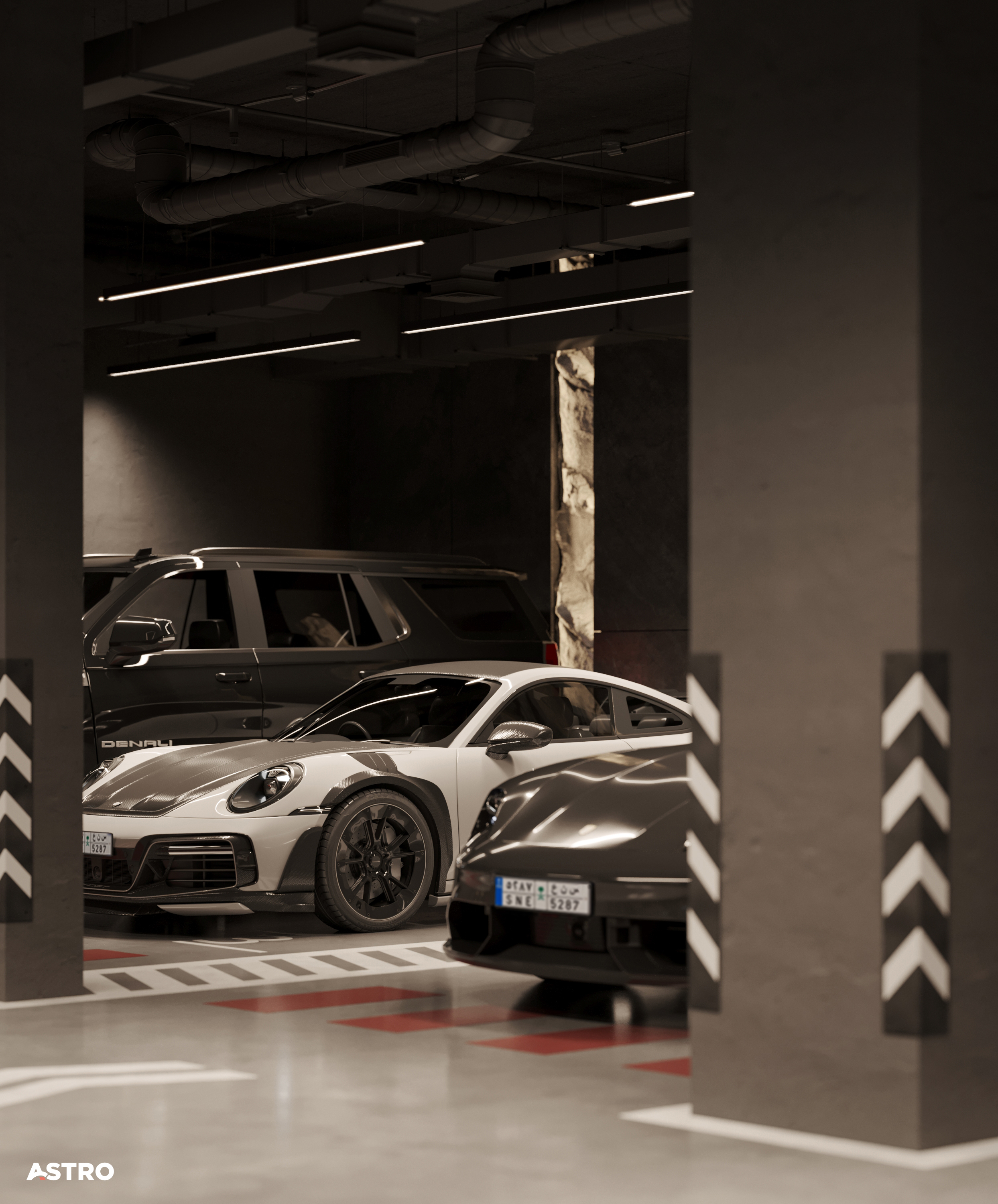 Basement Parking Design（地下室停车设计）丨沙特阿拉伯丨Astro Architects-12