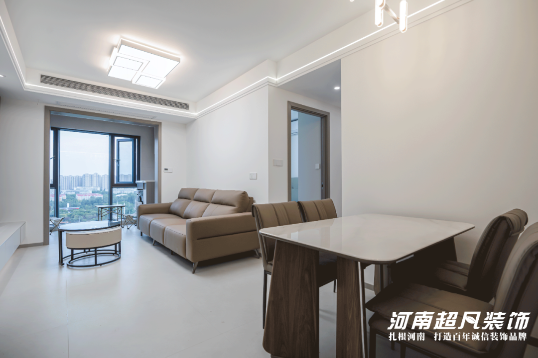 完工实景丨中原区康桥山海云图，93平三室两厅，遵循现代设计，简约质感突出-54