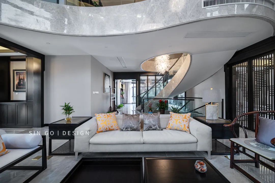 意式浪漫邂逅中式情怀 · 570㎡现代中式别墅设计丨中国上海丨武延玲-12