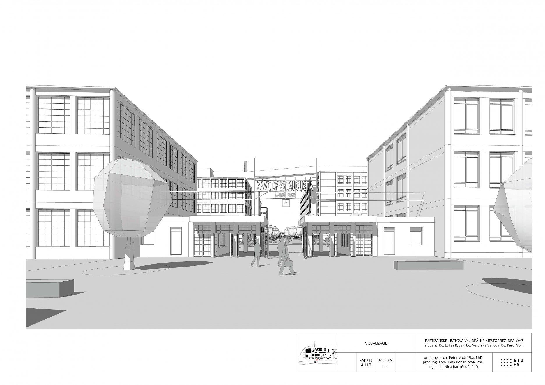Partizánske  Baťovany工业区复兴设计方案丨斯洛伐克丨Bc. Lukáš Rypák等三人团队,与教授合作-70