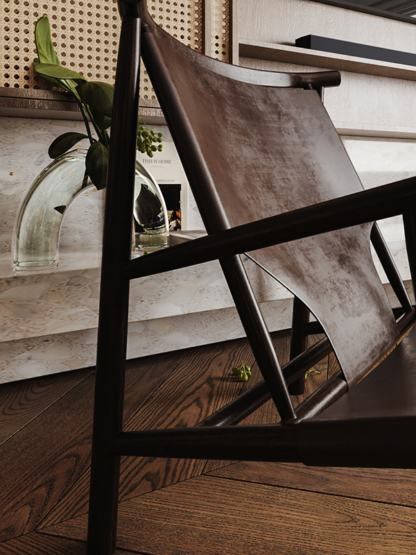 带黑樱桃元素的现代客餐厅设计项目-17