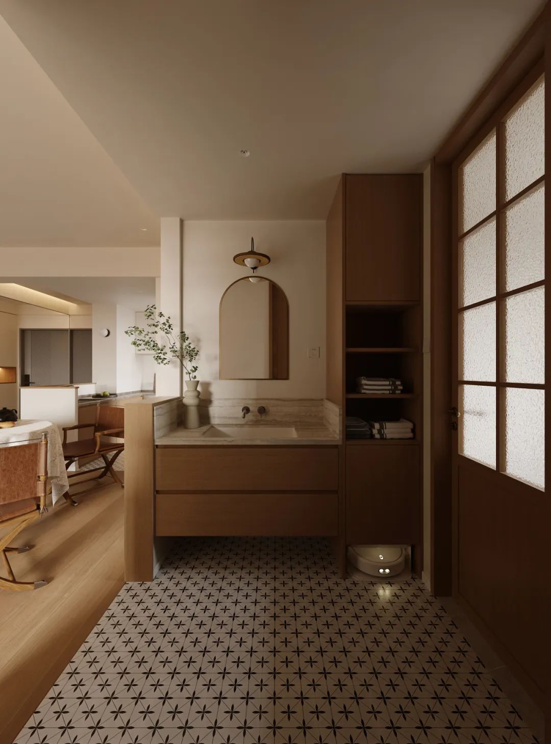 复古原木风,缔造温馨家居氛围丨中国广州丨1218 设计事务所-47