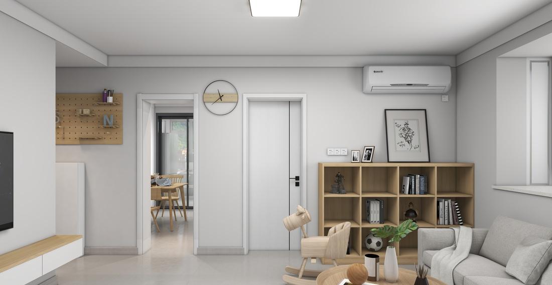 100 平现代简约三室两厅住宅设计-5