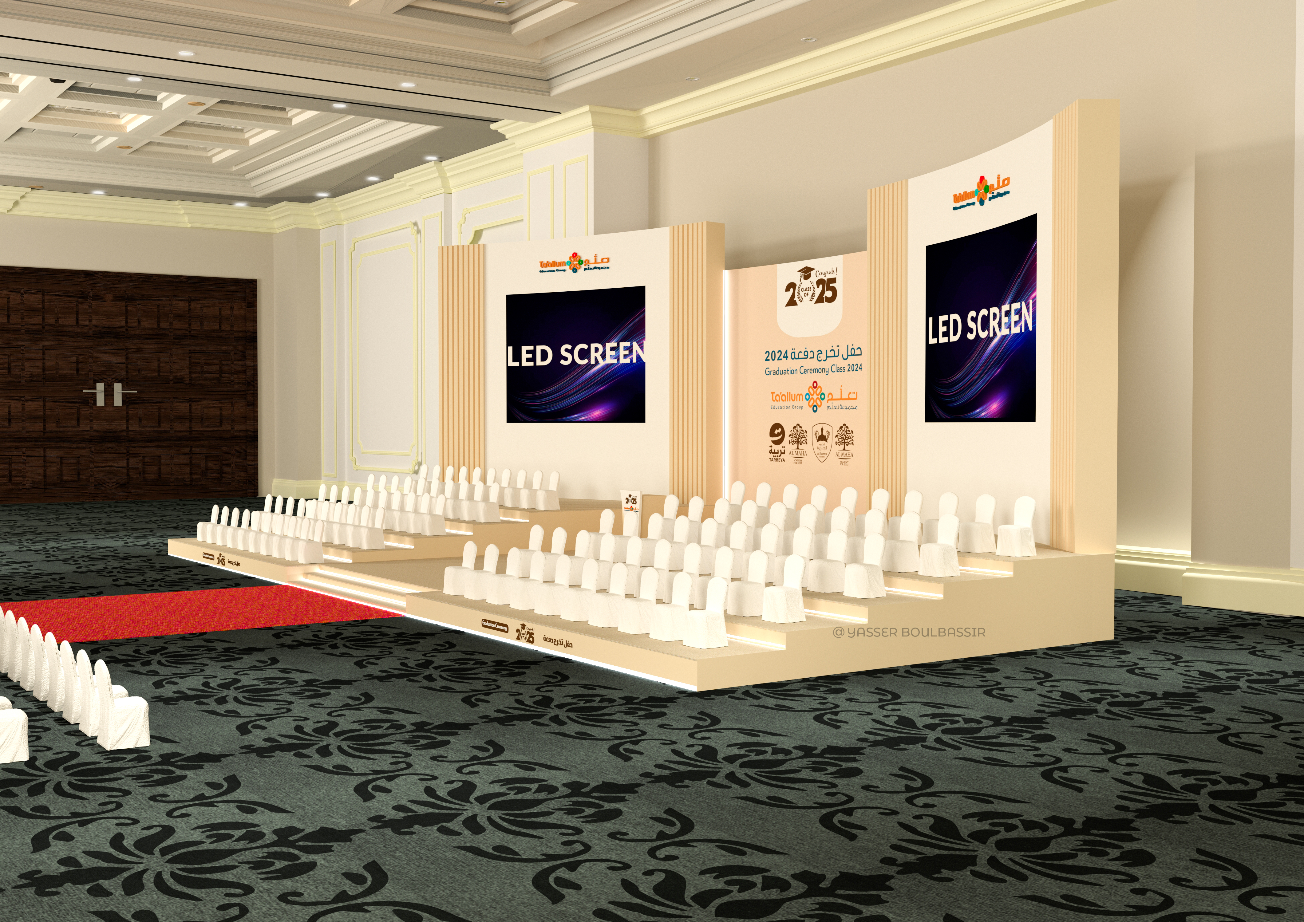 Graduation event - Backdrop & stage design-3