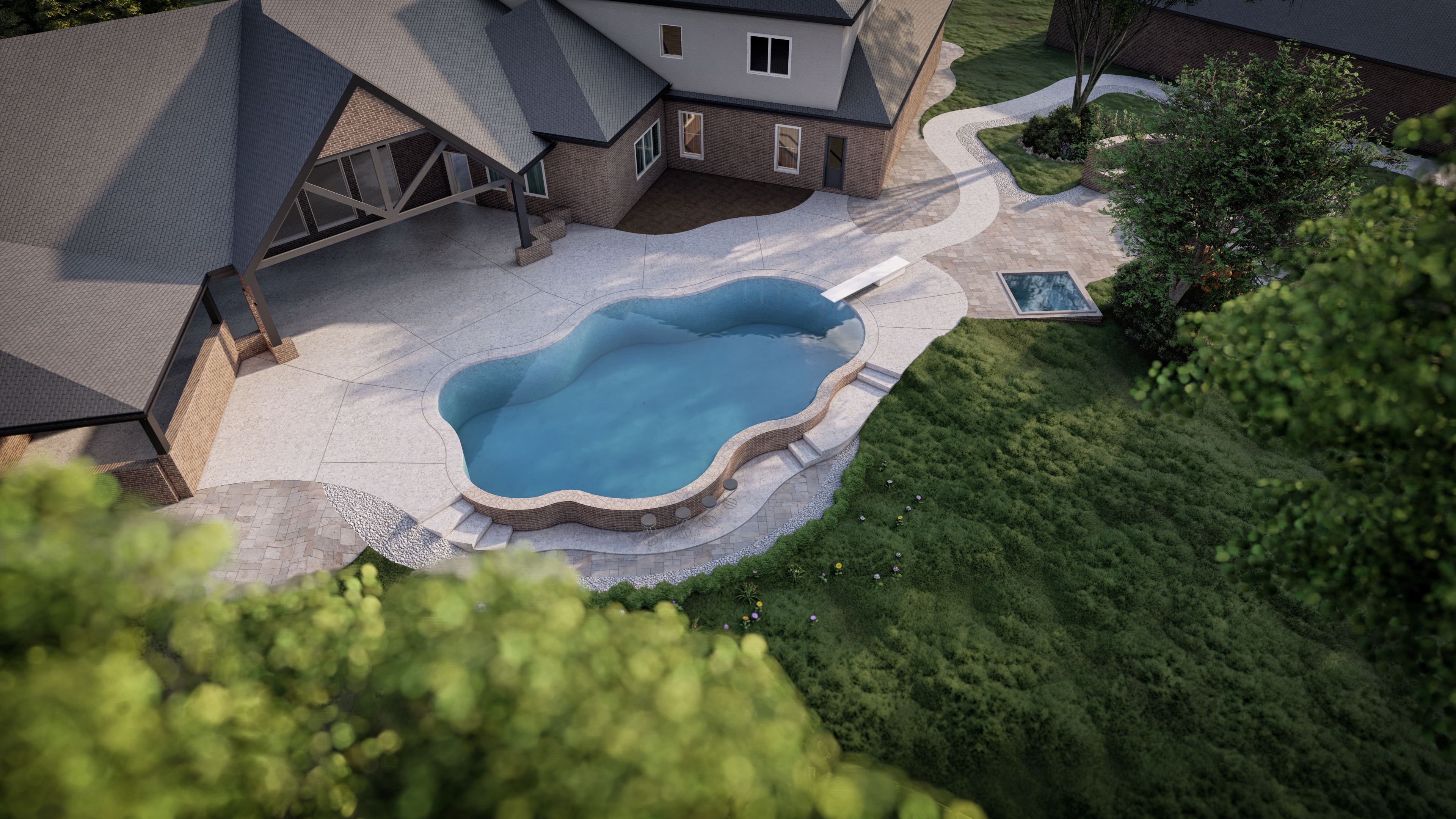 Pool Area & Fire Pit Visualization-1