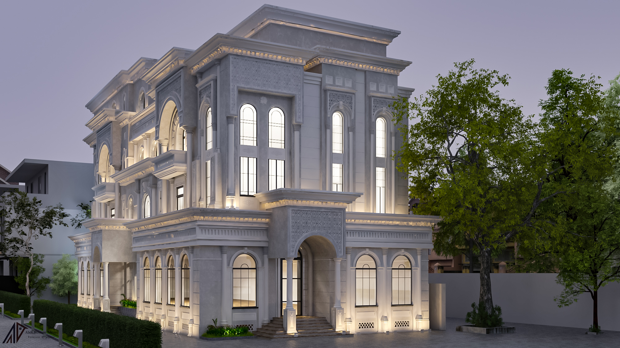 Classic palace exterior design-12