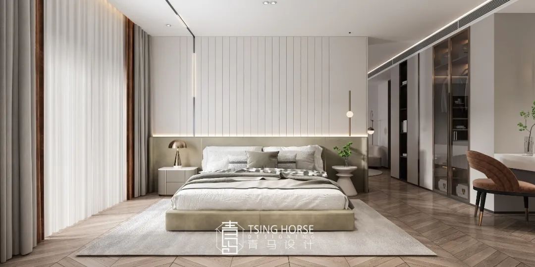 中海曲江大城现代轻奢设计，李峻团队打造 200㎡中叠生活空间-74