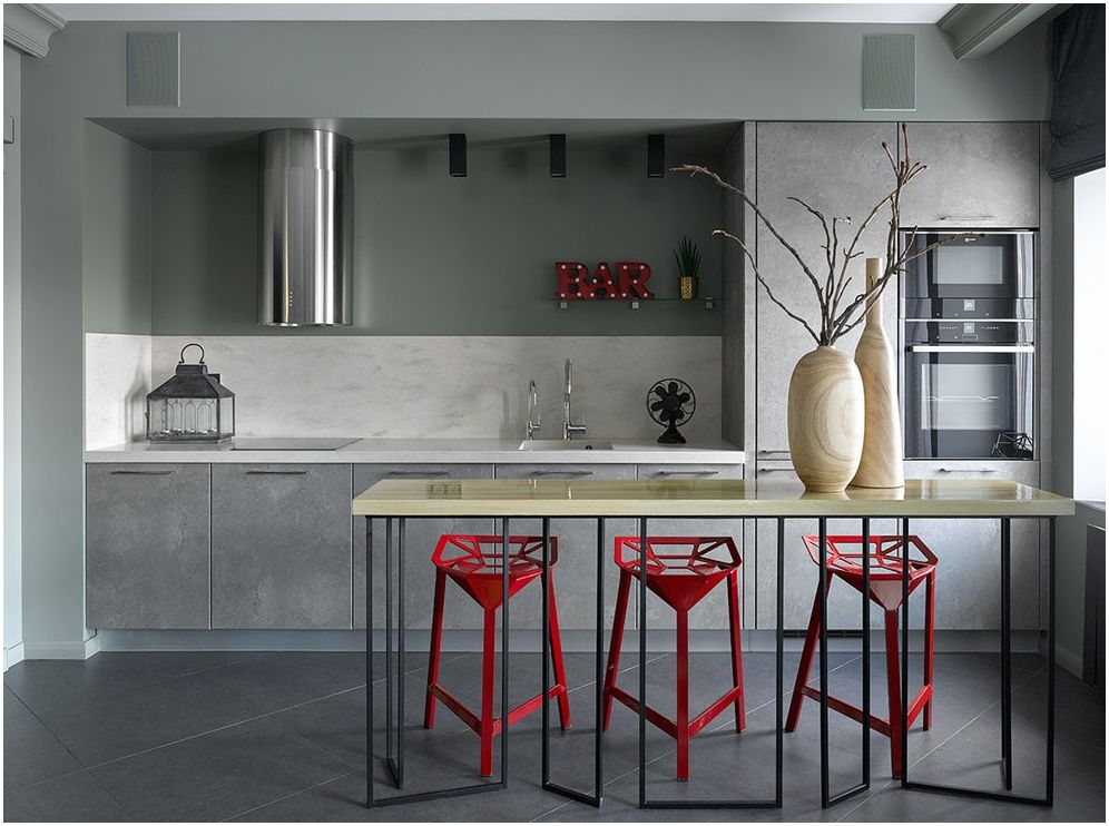 20平米厨房工作室与客厅一体化设计-54