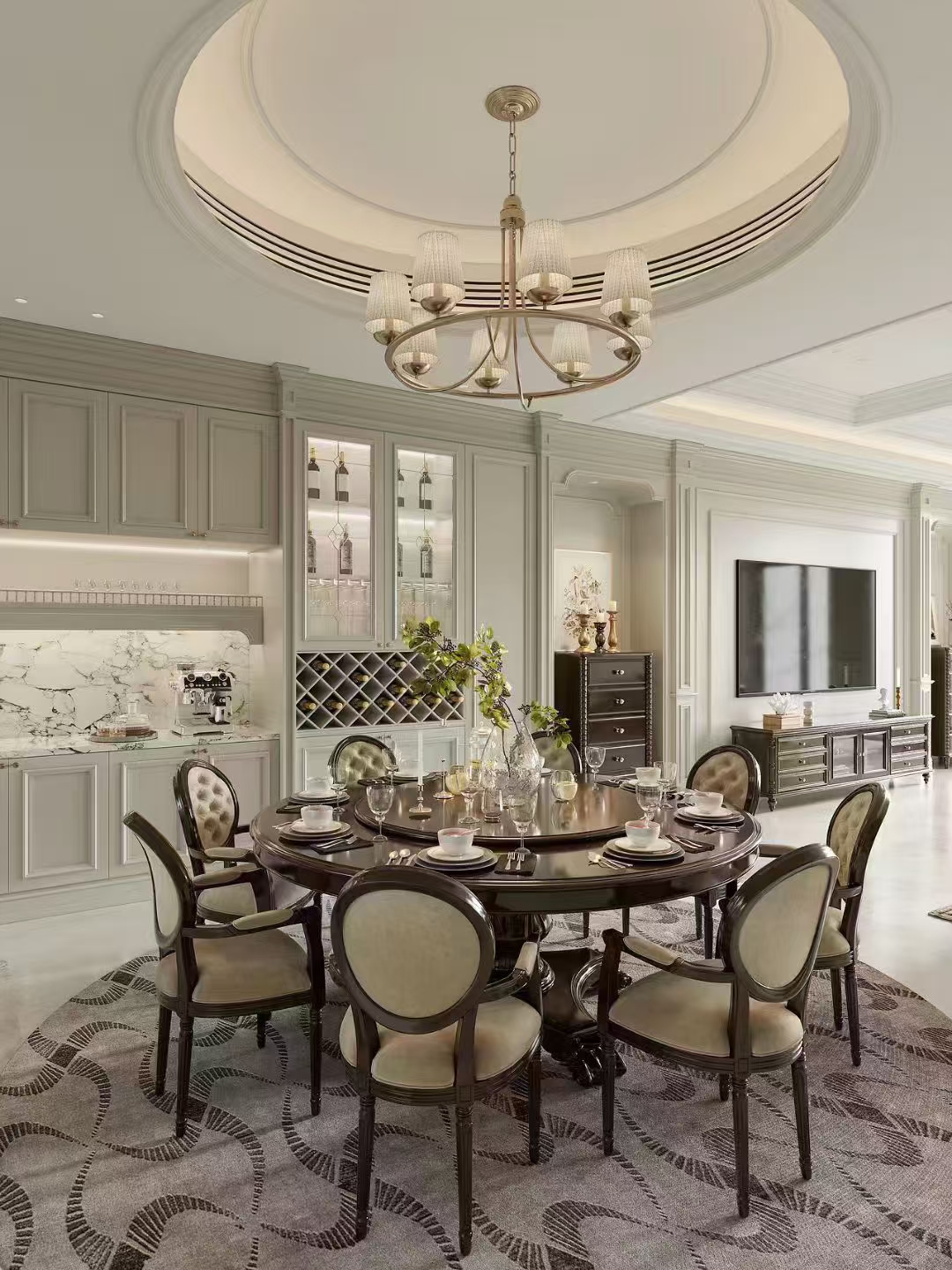 美式别墅【效果表现】丨橘鹿品牌全案设计-21