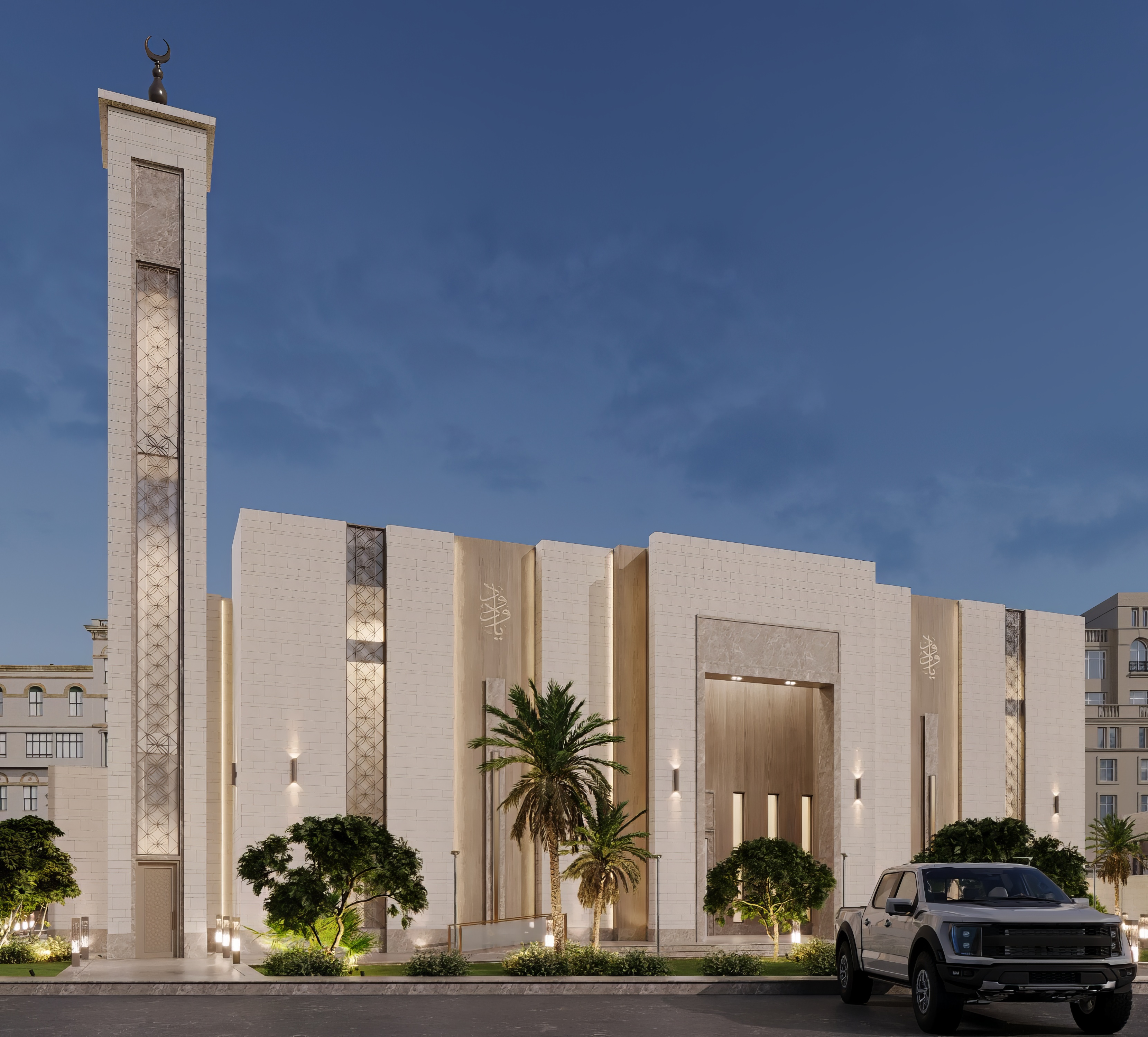 Masjed 设计（内外）丨沙特阿拉伯丨Gehauz 设计工作室,Dream Makers 工作室-2