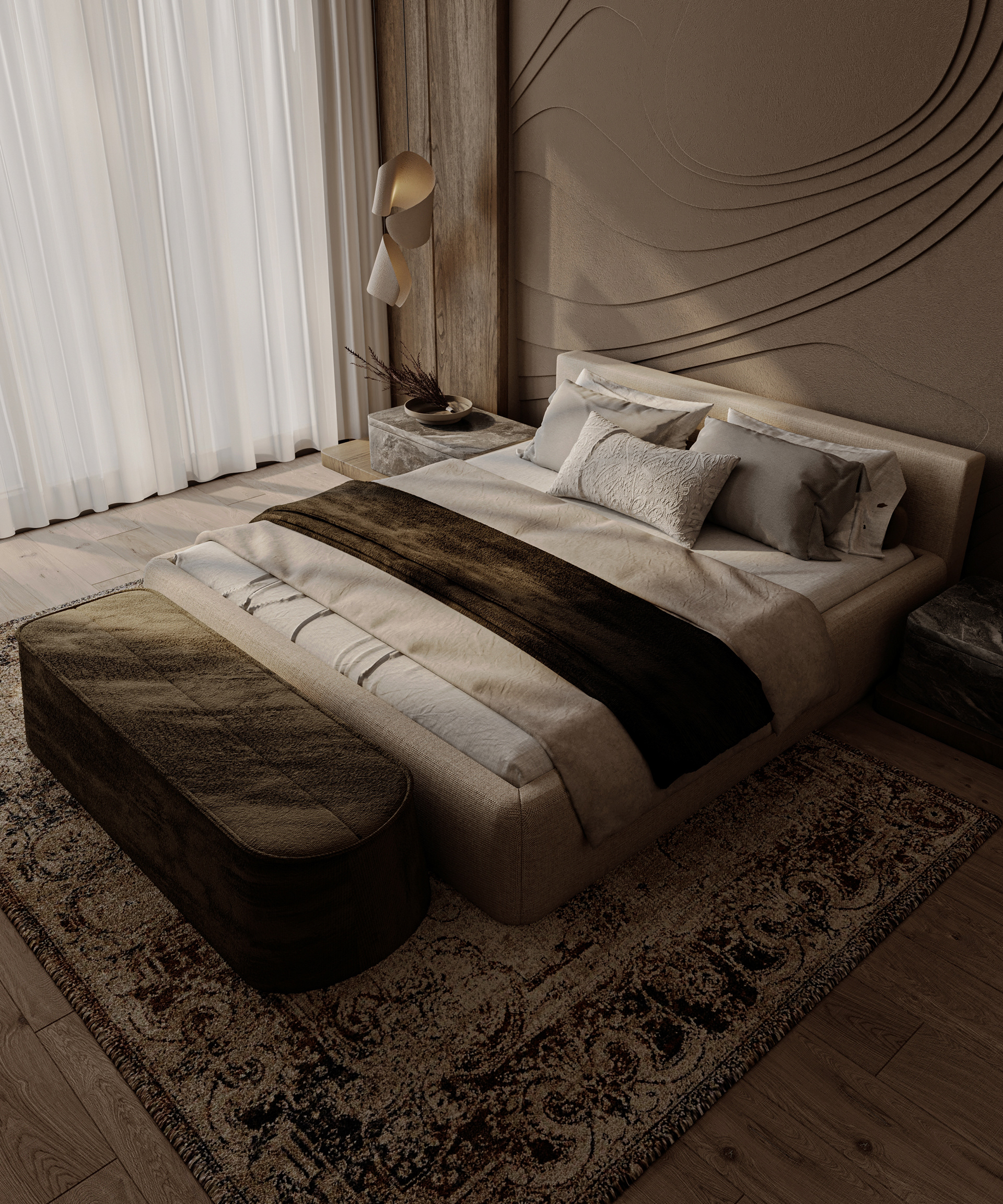 新吉萨·主卧室丨LOAK designs-6