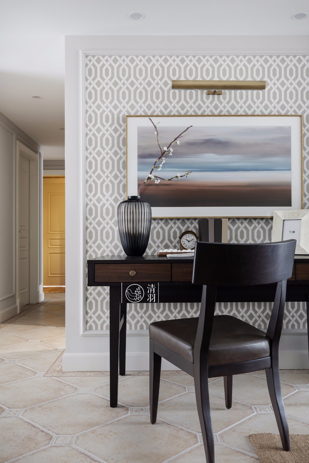 平层丨暗香疏影·成都177㎡美式住宅  清羽设计-15