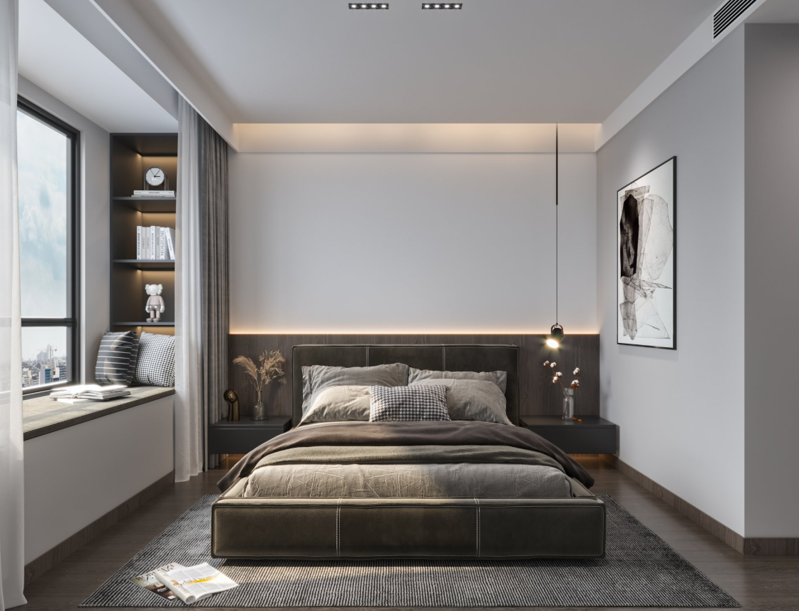 现代黑白灰平层设计-9