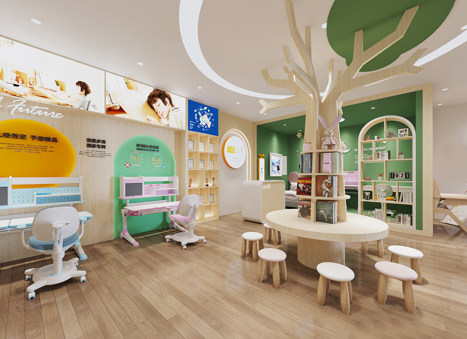 学习桌终端店设计-8