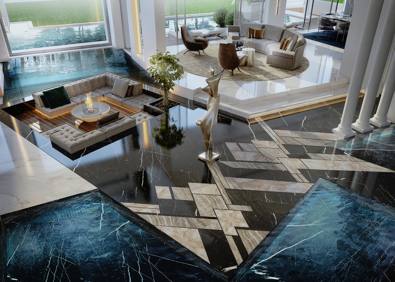 深圳海纳百川视觉表现摩登空间中的自然浪漫丨中国深圳-9