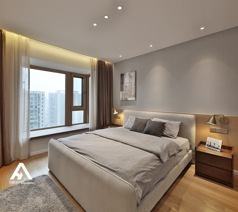 南昌莱蒙都会平层,书卷气息客厅设计-23