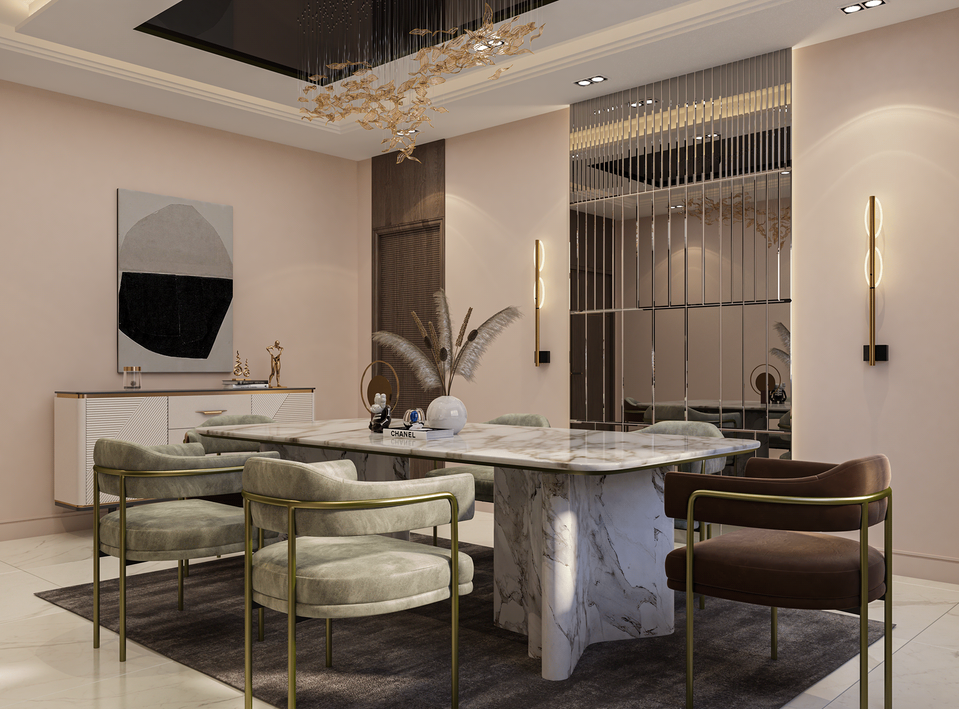 Majles+Dinning 室内设计丨Palace consturcution-13