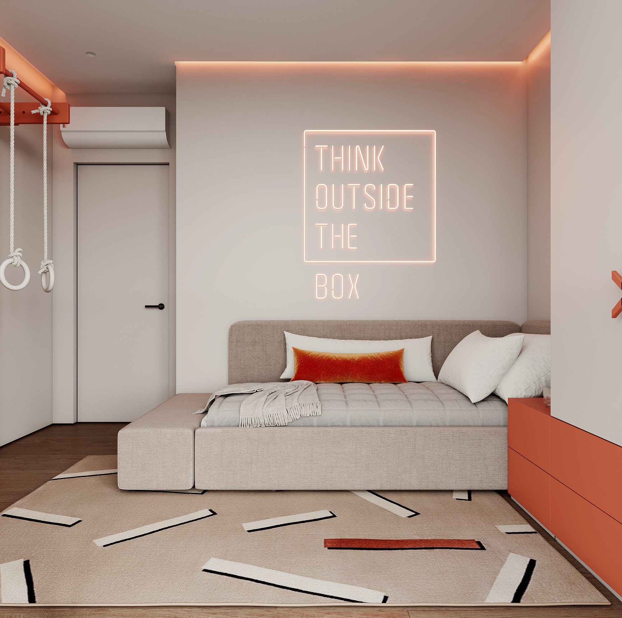 平静色彩的家庭公寓丨乌克兰丨Bodes studio-4