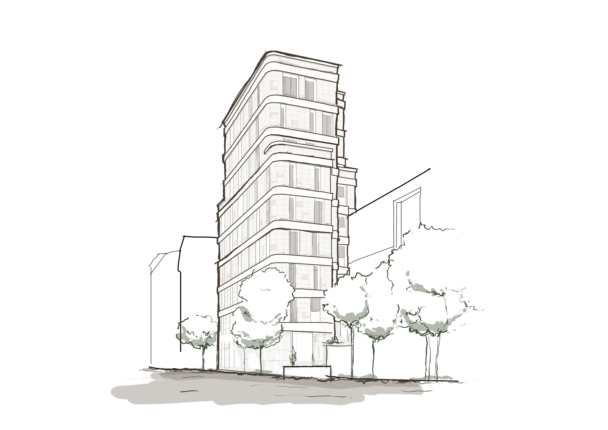 Golden Reflections 住宅楼丨阿尔巴尼亚地拉那丨A7 设计工作室-41