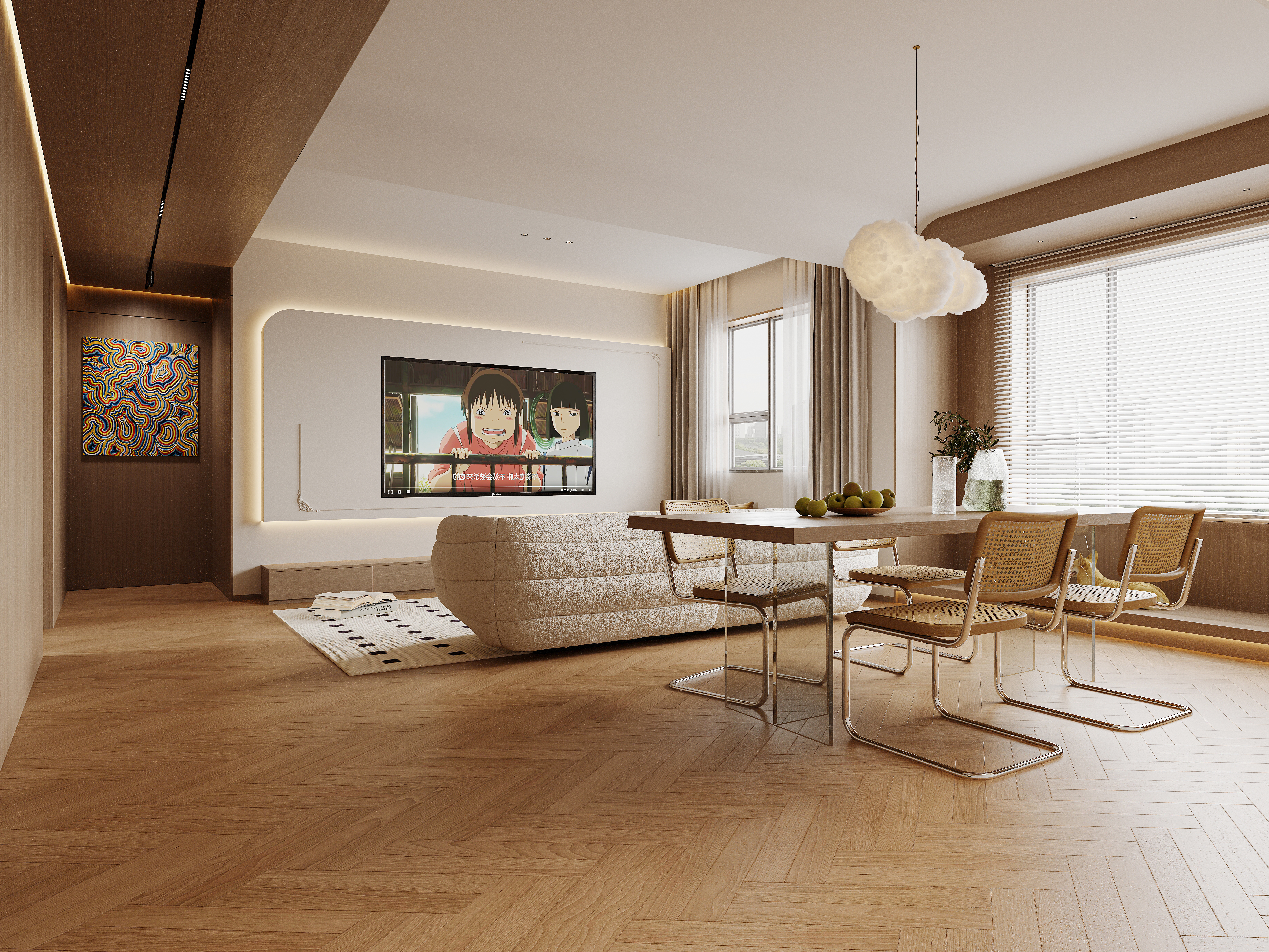 客餐厅，这还不复古吗？-3