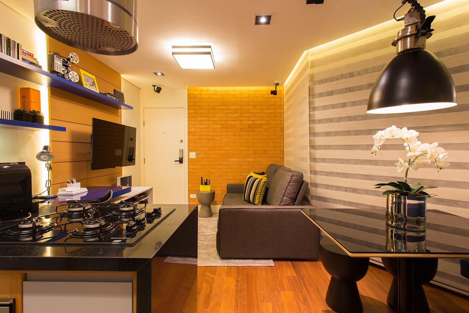 巴西 45 平米现代公寓设计，温馨舒适-3