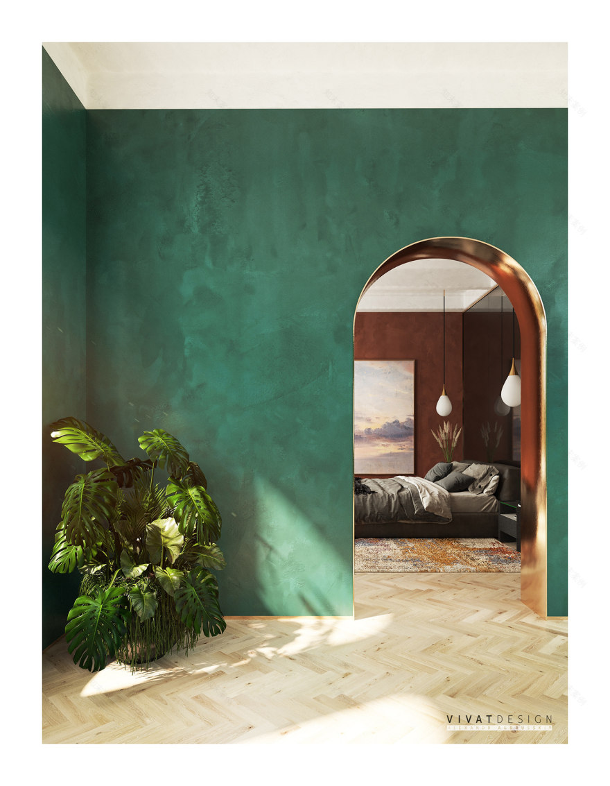 阳光明媚的西班牙风情公寓设计-5