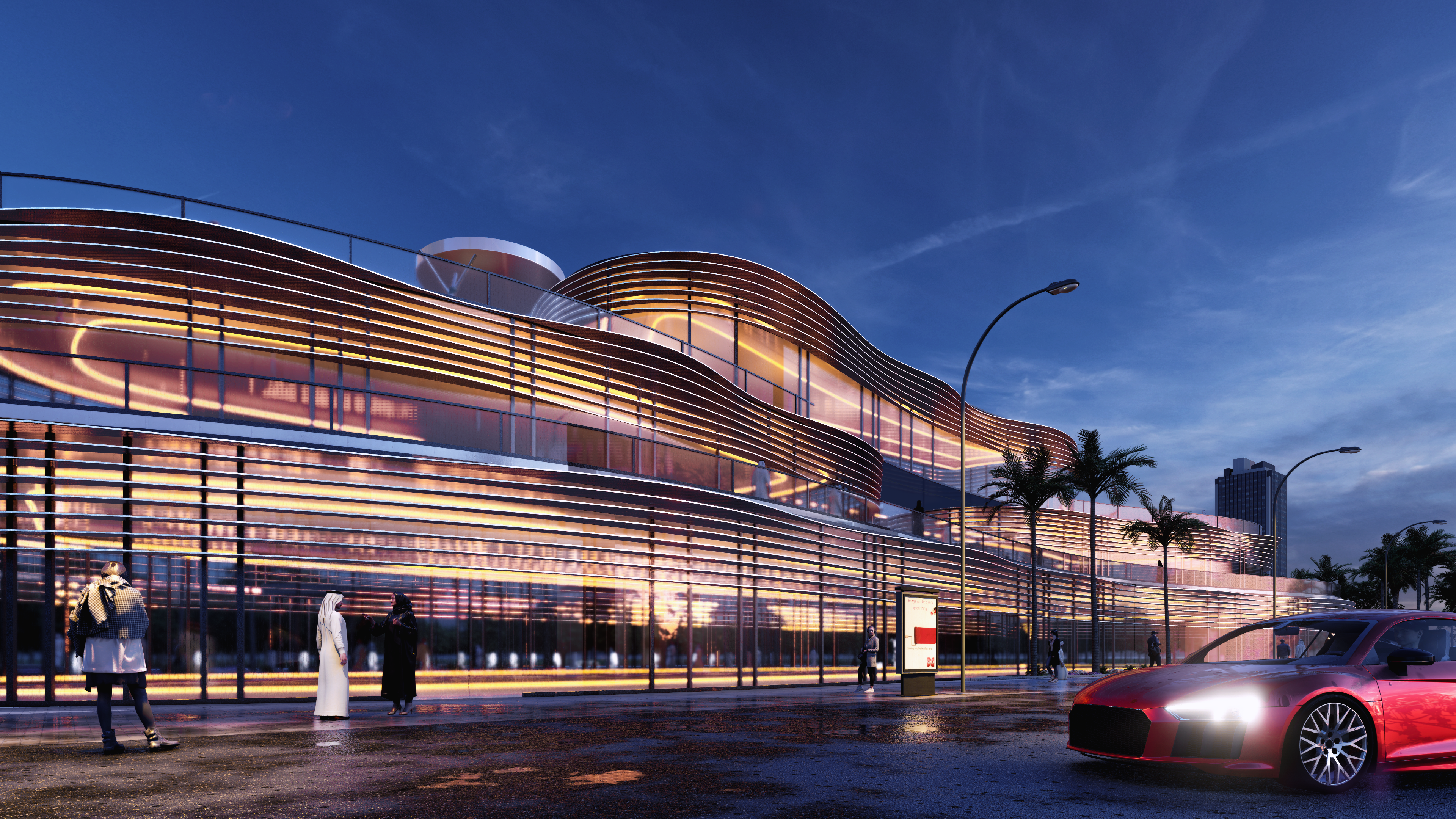 OPM商业综合体
注:这里Comple·可能是Complex拼写有误,Complex常见有综合体;建筑群等意思 丨沙特阿拉伯利雅得丨UDAAR Studio-15