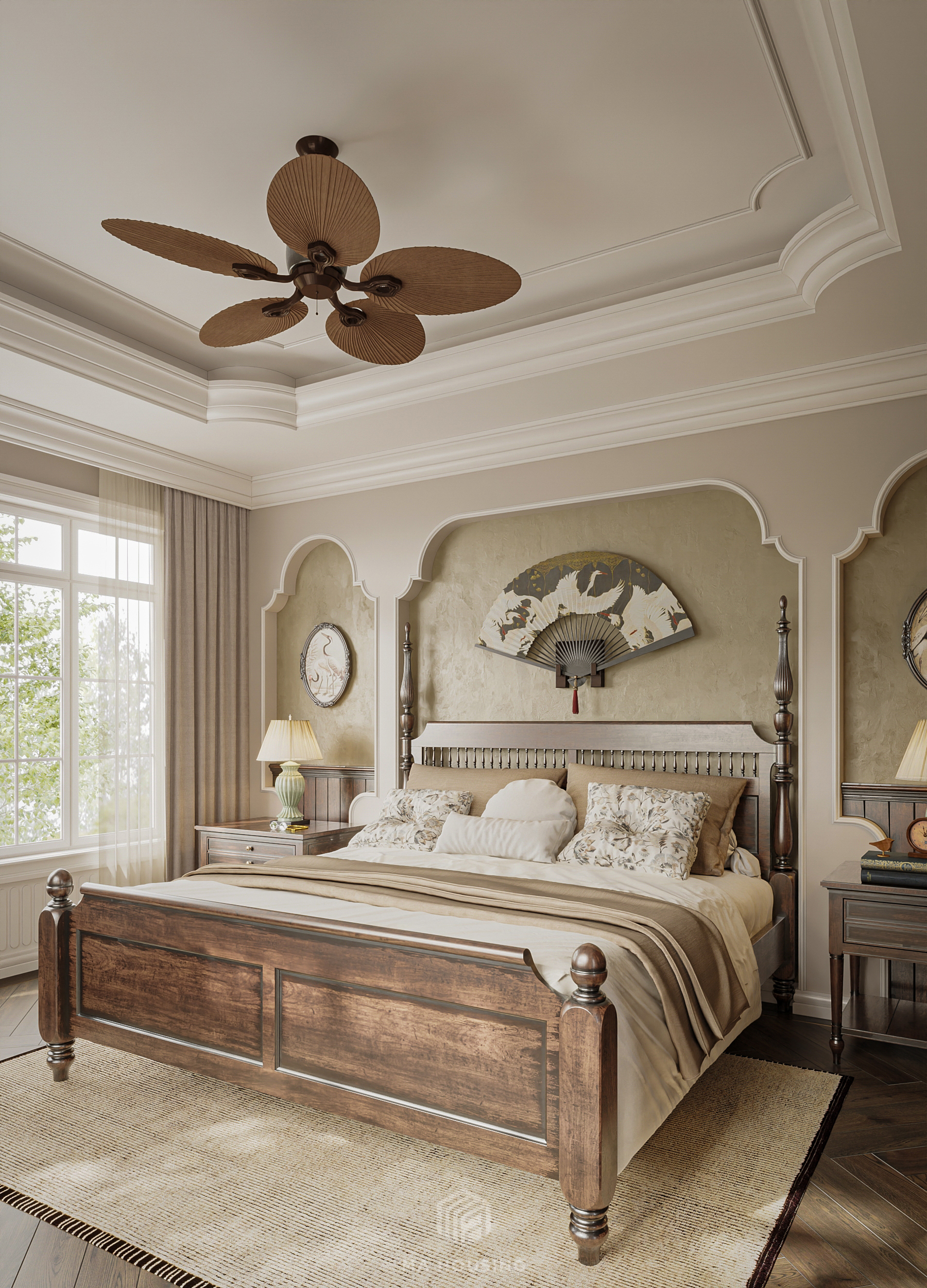 NGUYEN GIA THIEU 别墅主卧室设计丨越南河内丨MA housing-8